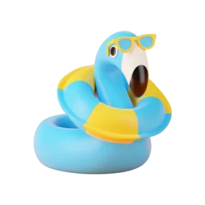 تیوب شنای نوزاد طرح قو